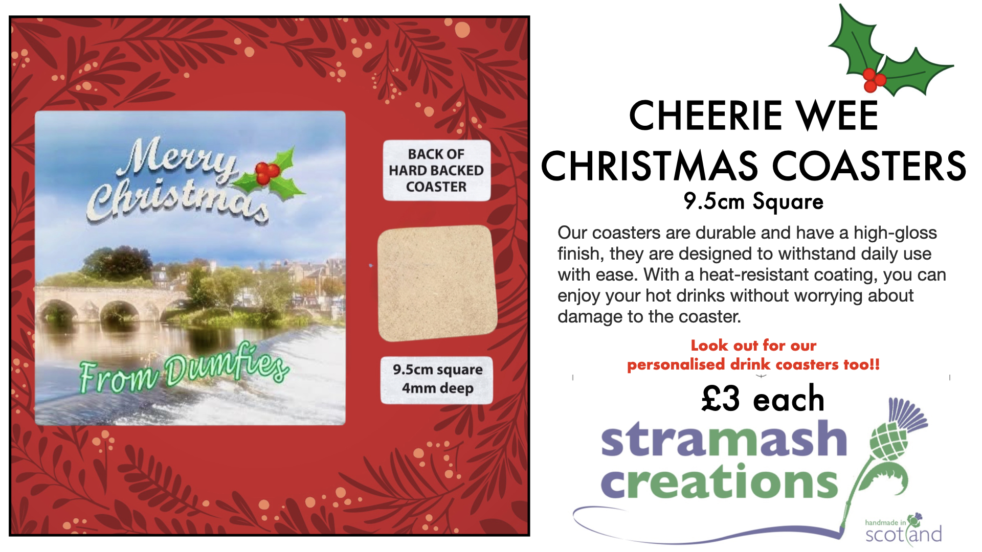 Cheerie Wee Christmas Coasters - Image 5
