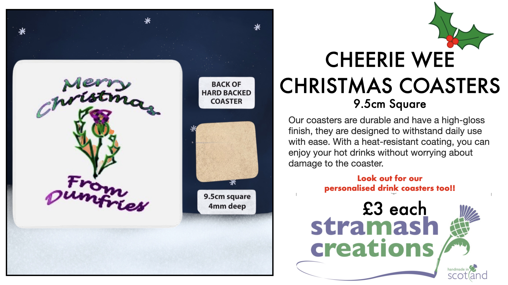 Cheerie Wee Christmas Coasters - Image 6