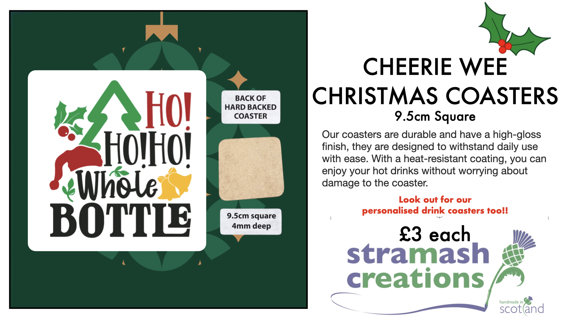 Cheerie Wee Christmas Coasters - Image 7