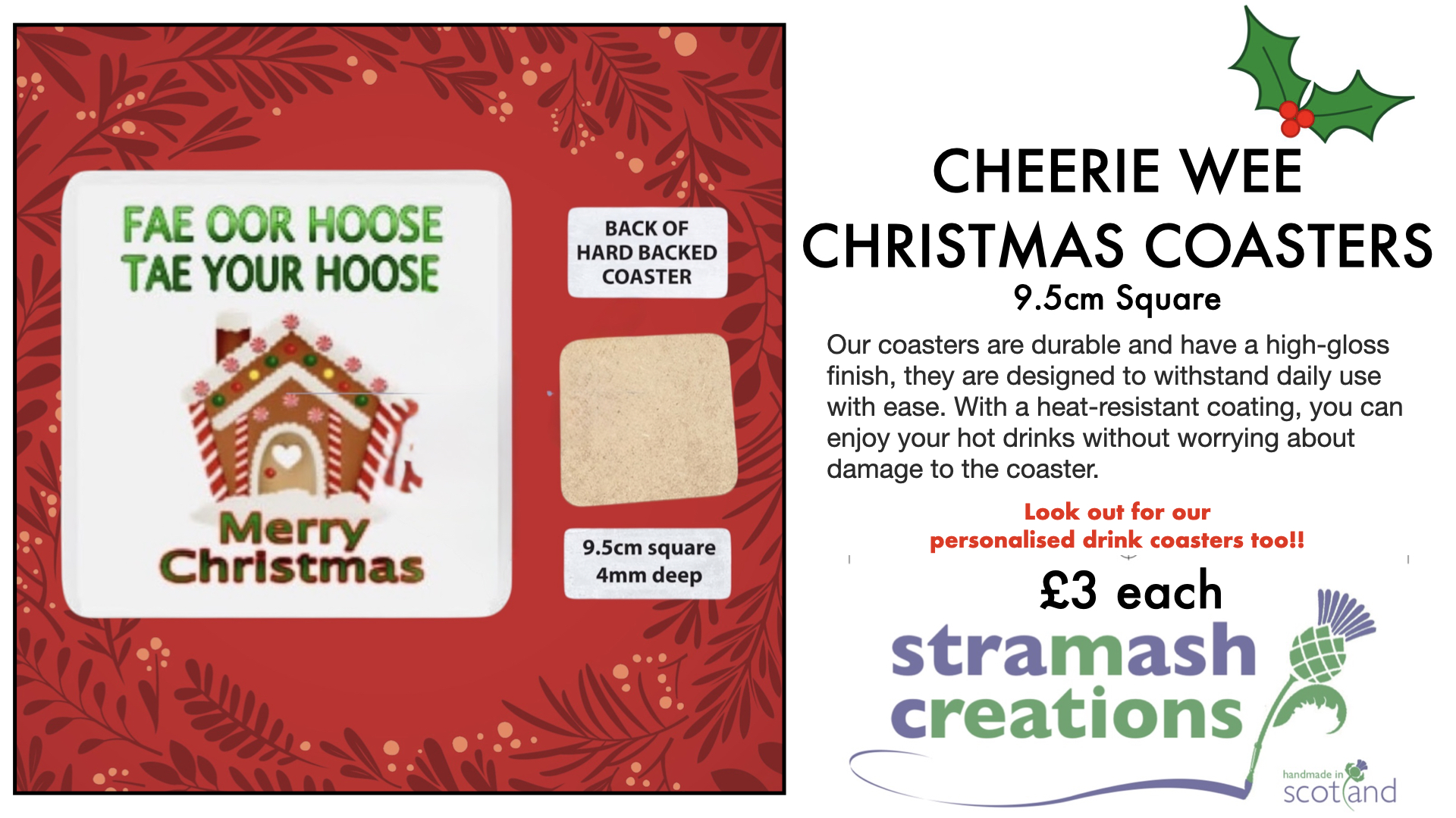 Cheerie Wee Christmas Coasters - Image 8
