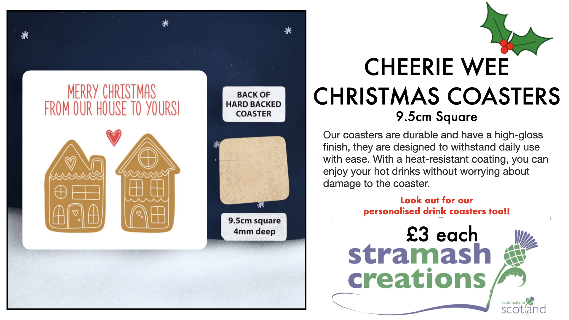 Cheerie Wee Christmas Coasters - Image 9
